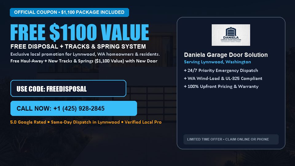 Daniela Garage Door Solution FREE Haul-Away & Heavy-Duty Tracks with New Door